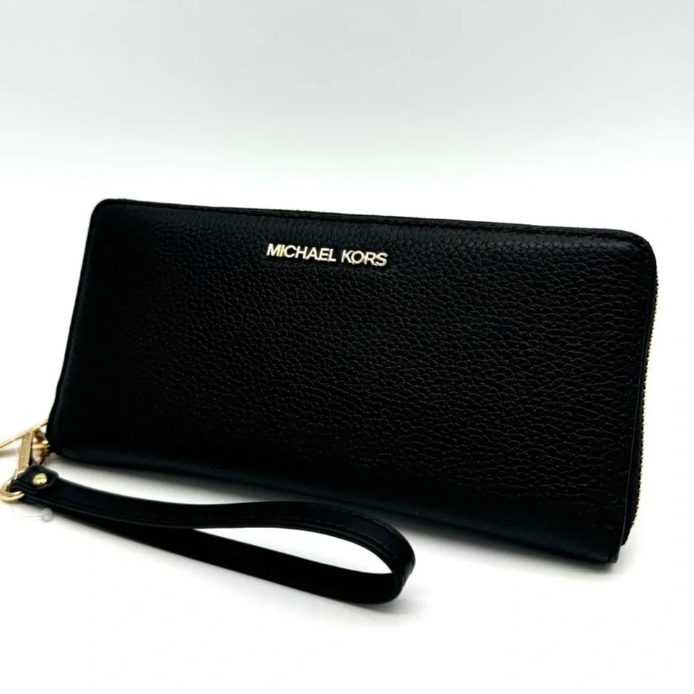 Michael Kors Large Continental Wallet Black/Gold